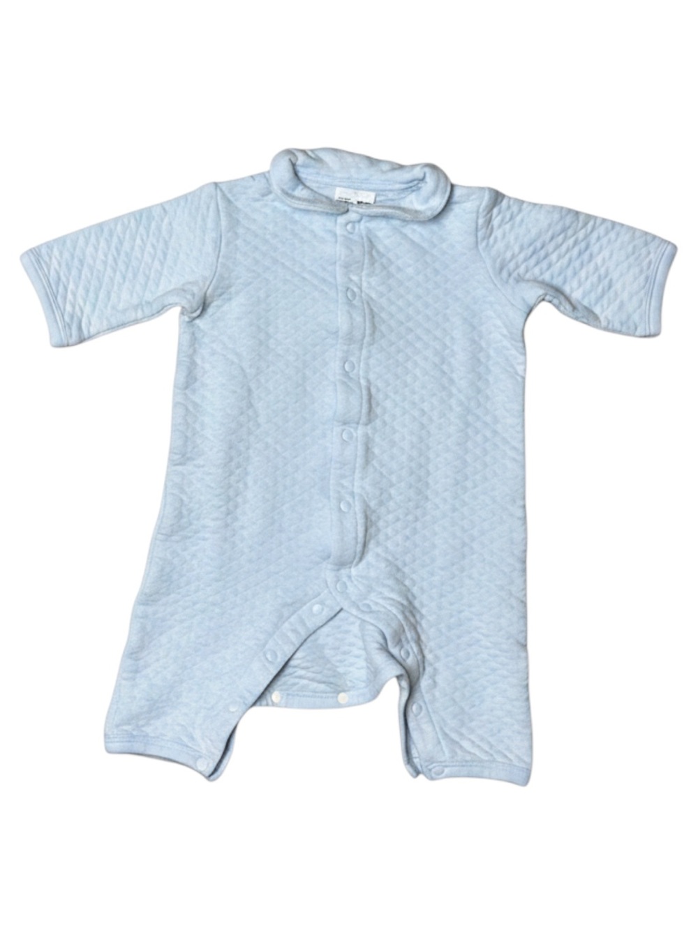 Uniqlo Baby Quilted Romper in Pale Blue